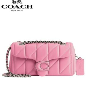 Coach Pink Quilted Crossbody Bag